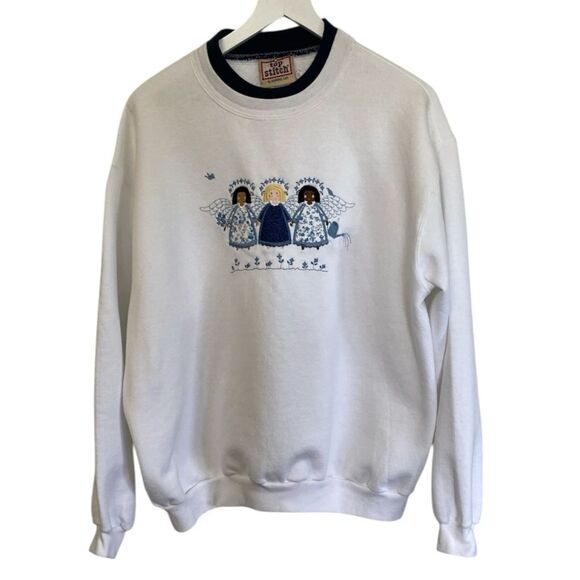 Top Stitch by Morning Sun Christmas Pullover Sweatshirt Women's Size XL - Picture 3 of 12